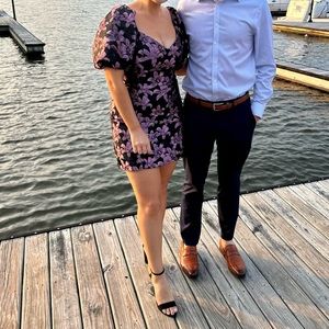 VICI puff sleeve mini dress